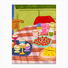 Table Full Of Food 2 Canvas Print