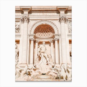 Trevi Fountain Statue Canvas Print