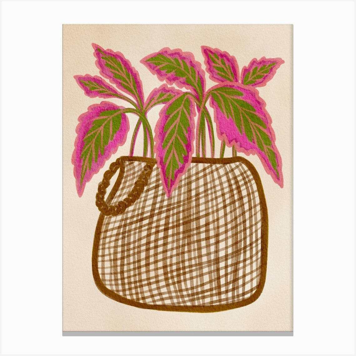 Wicker Basket Canvas Print by Nikita Jariwala