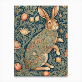 william morris rabbit art print 12 Canvas Print