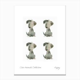 Cute Animals Collection Puppy 2 Canvas Print