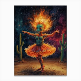 'The Fire Girl' Canvas Print