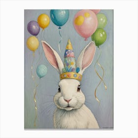 Birthday Bunny Canvas Print