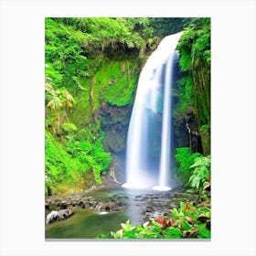 Cunca Wulang Waterfall, Indonesia Majestic, Beautiful & Classic (1) Canvas Print