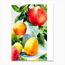 Pepino Italian Watercolour fruit Canvas Print