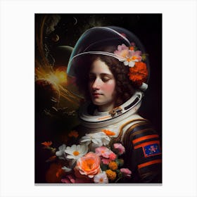 Astronaut Beauty Canvas Print