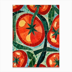 Mosaic Tomatoes Canvas Print