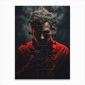 Man In The Red Jacket Canvas Print