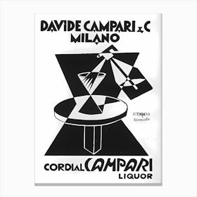 Vintage Cordial Campari Liquor Canvas Print