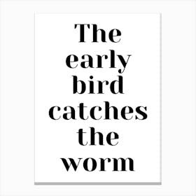 Early Bird Catches The Worm Canvas Print