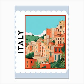 Italy 2 Travel Stamp Poster Canvas Print