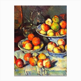 Water Chestnuts Cezanne Style vegetable Canvas Print