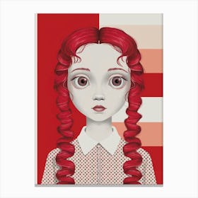 Red Haired Girl Canvas Print Canvas Print