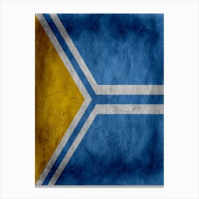 Tuva Flag Texture Canvas Print