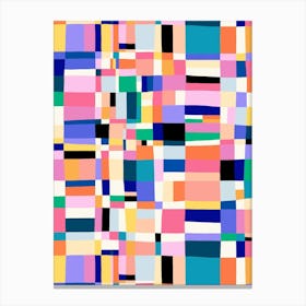 Austin Painted Abstract - Candy Canvas Print