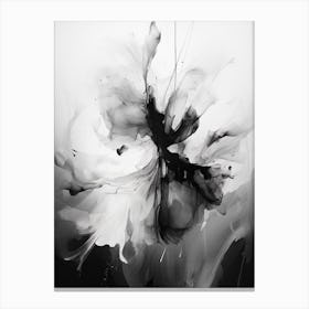 Fragility Abstract Black And White 4 Canvas Print