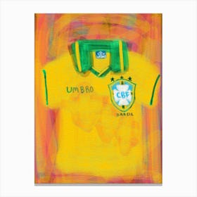 Brazil Soccer Jersey 1994 Canvas Print