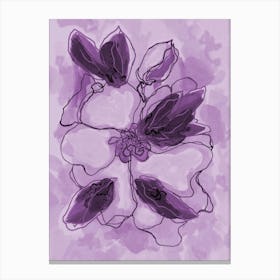 Magnolia Lavender Canvas Print