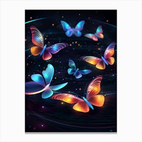 Colorful Butterflies 12 Canvas Print