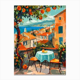 Mediterranean Oranges Canvas Print