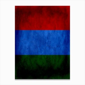 Karelia Flag Texture Canvas Print