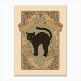 Cats Astrology Aries Canvas Print