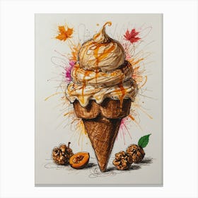 Ice Cream Cone 59 Canvas Print