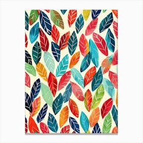 Watercolor Leaves 25 Canvas Print