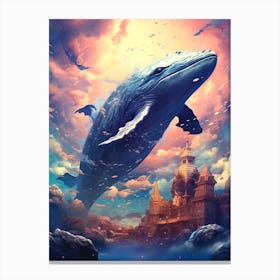 Whale In The Sky Canvas Print