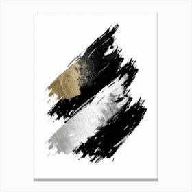 Black And Gold 86 Canvas Print