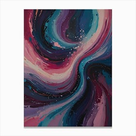 Abstract Swirl Painting Canvas Print