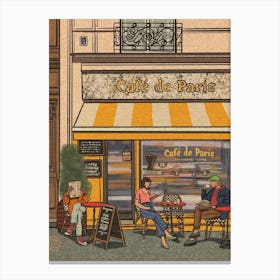 Café De Paris Canvas Print
