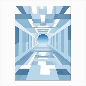 Tunnel - Tunnel Stock Videos & Royalty-Free Footage Canvas Print