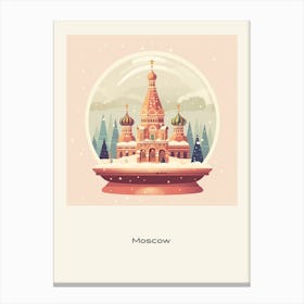 Moscow Russia 4 Snowglobe Poster Canvas Print