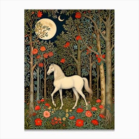 William Morris Horse In The Woods Canvas Print