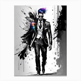 Man In Suit Canvas Print