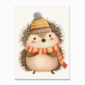 Cute Hedgehog Kids and Nursery Canvas Print