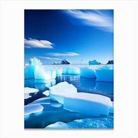 Sea Ice Water Waterscape Photography 1 Canvas Print