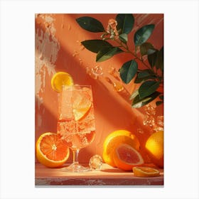 Oranges And Grapefruits Canvas Print