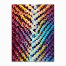 Dna Art Abstract Painting 19 Canvas Print