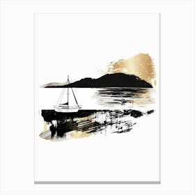 Sailboat In The Water 1 Canvas Print