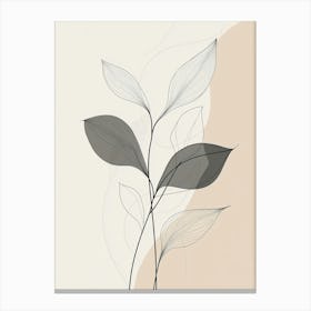 Abstract Leaves 10 Canvas Print