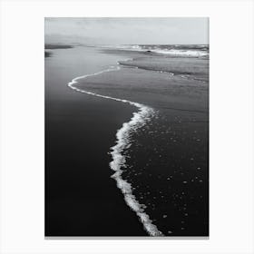 Black and White Shore Canvas Print