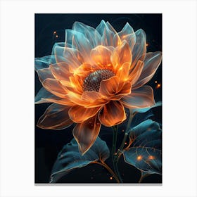 Fire Flower Canvas Print