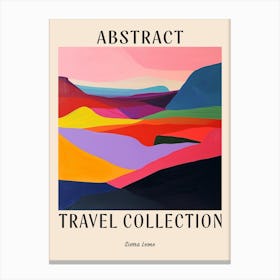 Abstract Travel Collection Poster Sierra Leone 1 Canvas Print