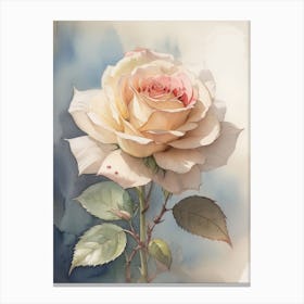 Rose Watercolor Painting Canvas Print