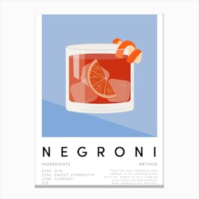 Negroni No.1 Canvas Print