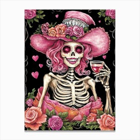 Day Of The Dead Skeleton 5 Canvas Print