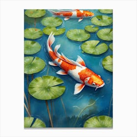 Koi Pond 2 Canvas Print