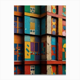 Colorful Bricks Canvas Print